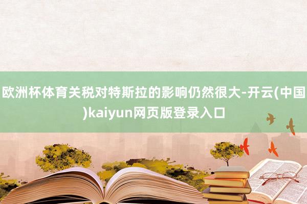 欧洲杯体育关税对特斯拉的影响仍然很大-开云(中国)kaiyun网页版登录入口